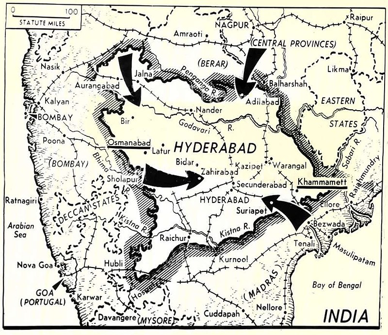 हैदराबाद का नक्शा
